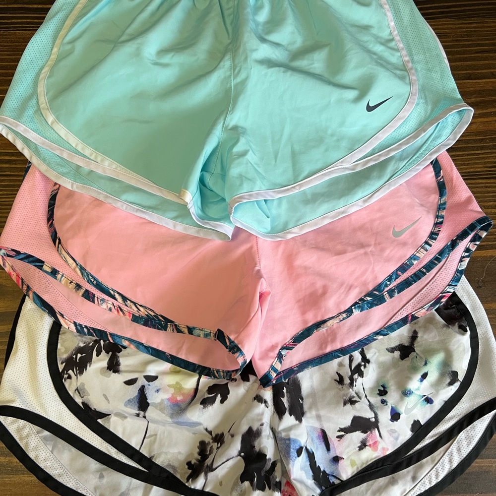 Nike Blue and Pink Athletic Shorts